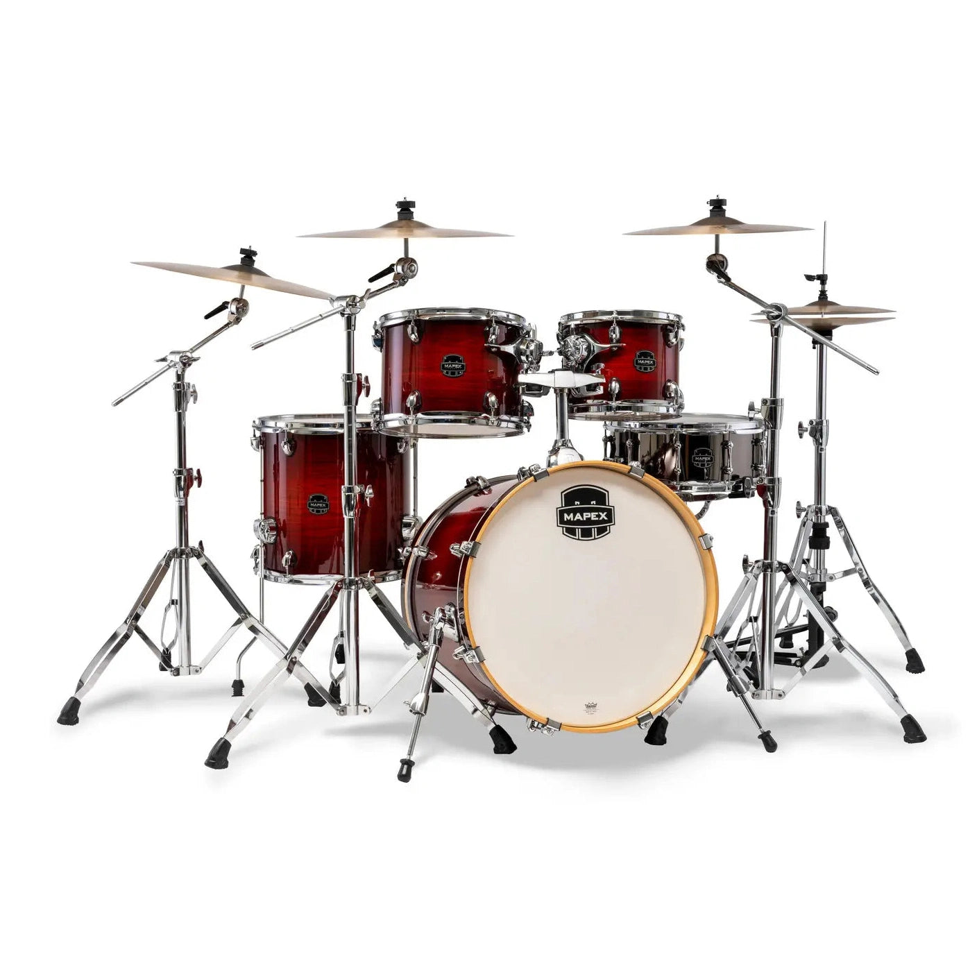 Mapex Armory 5pc Fusion Drum Set Red Onyx Burst
