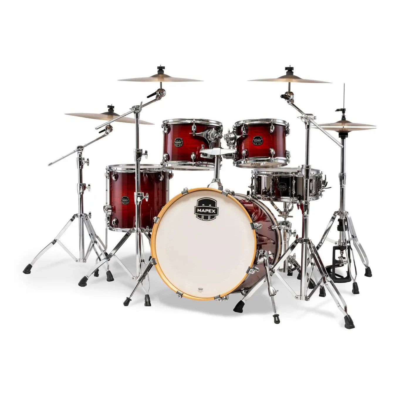 Mapex Armory 5pc Fusion Drum Set Red Onyx Burst