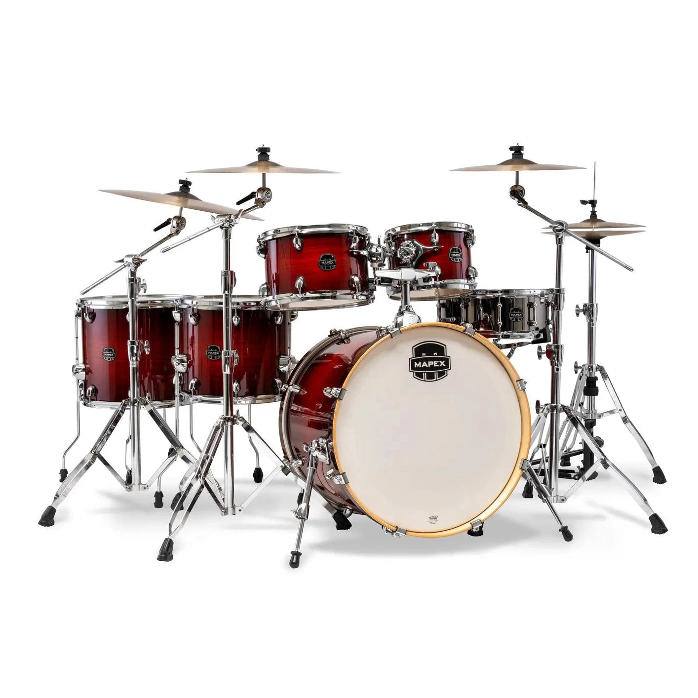 Mapex Armory 6pc Studioease Fast Drum Set Red Onyx Burst
