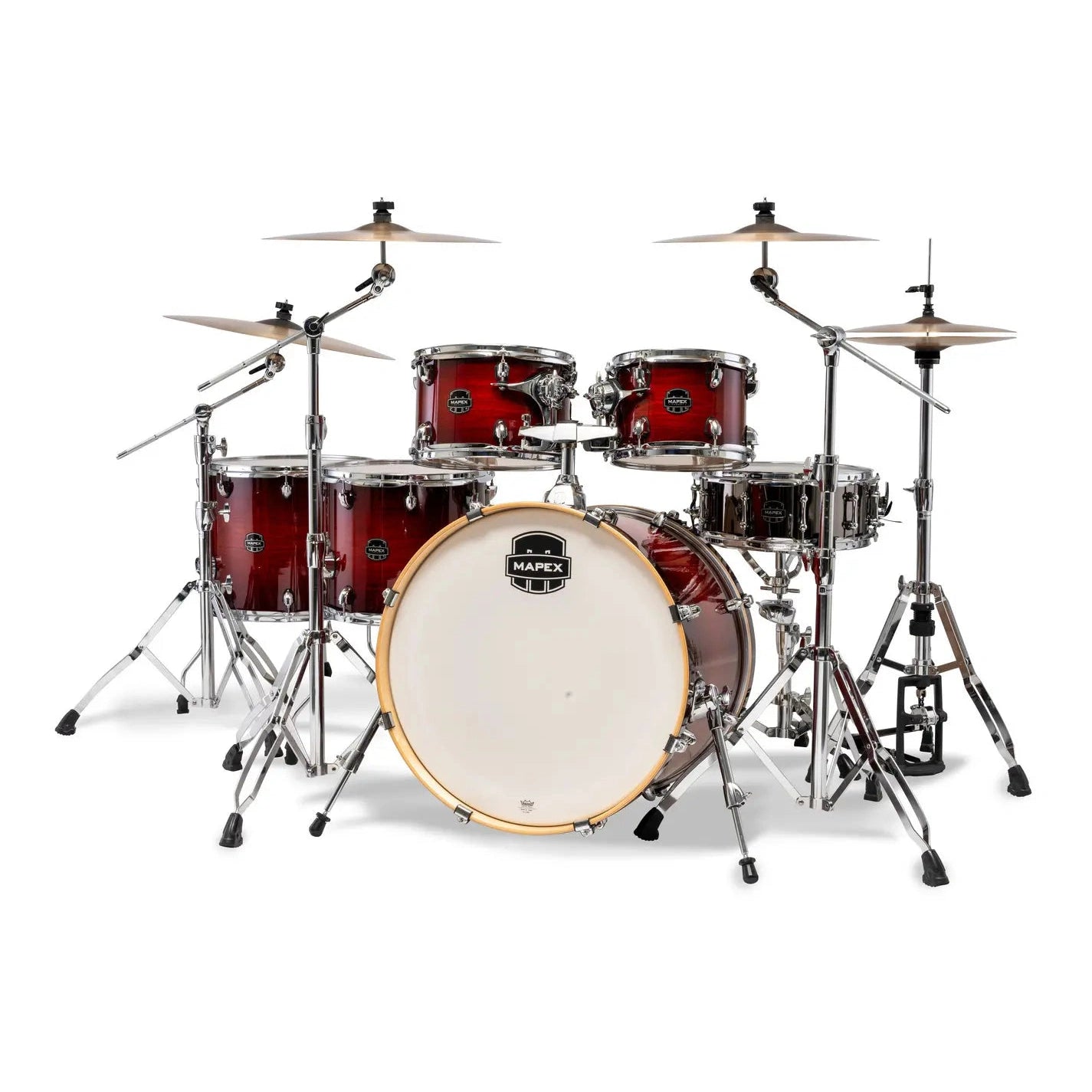 Mapex Armory 6pc Studioease Fast Drum Set Red Onyx Burst