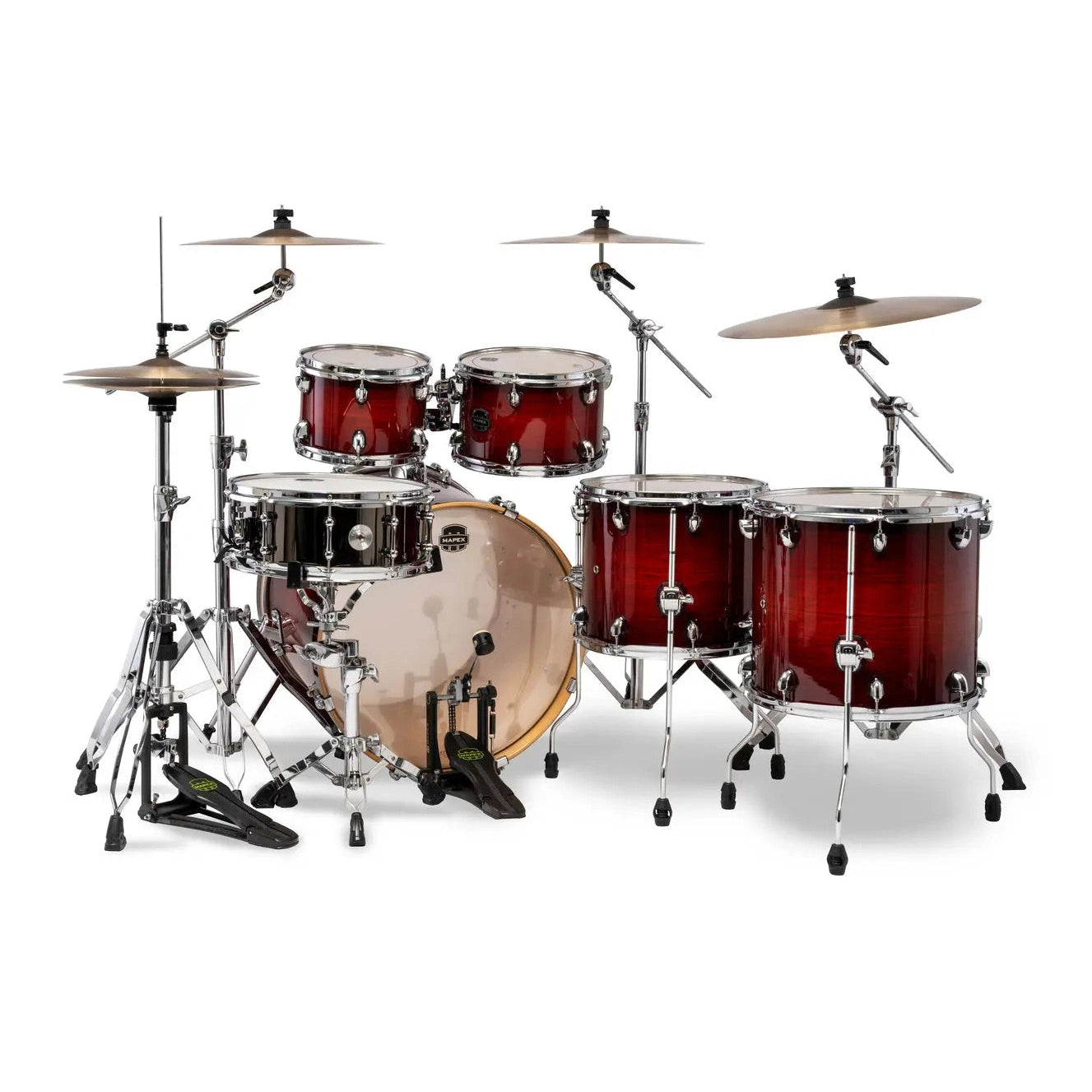Mapex Armory 6pc Studioease Fast Drum Set Red Onyx Burst