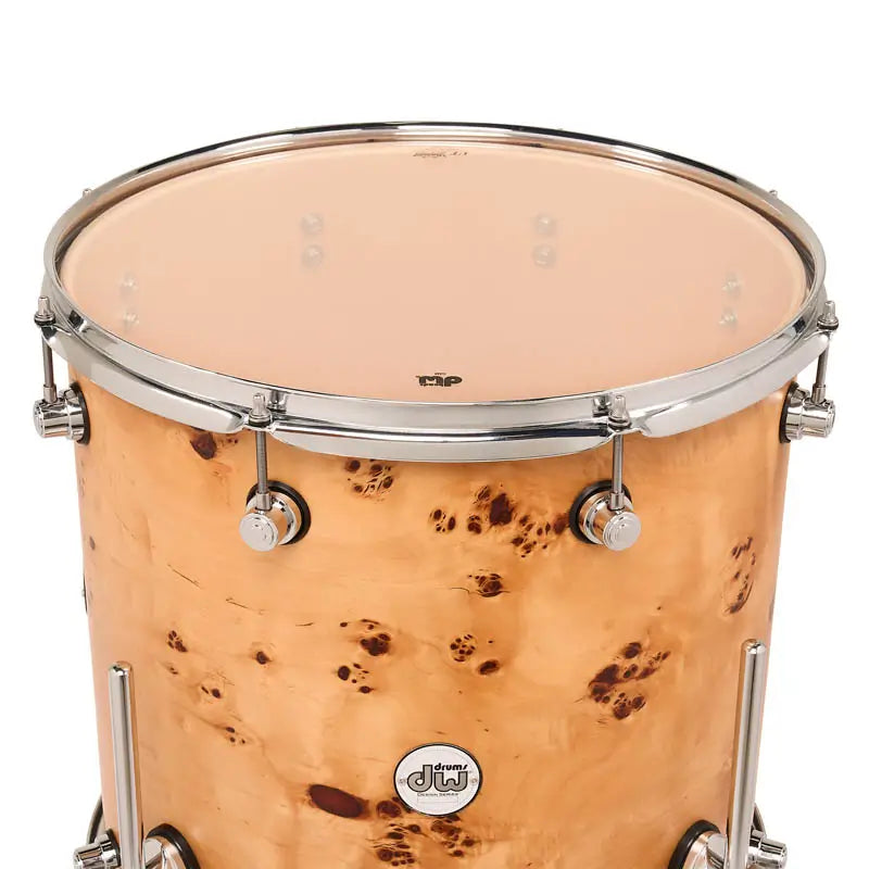 EMBARGOED - ACTIVATE OCT 13 - DW Design Limited Edition 4pc Drum Set Natural Mappa Burl - Drum Center Of Portsmouth