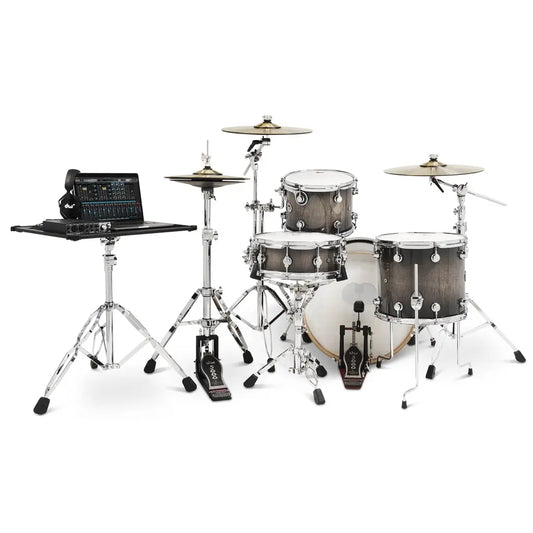 DW DWe 4pc Complete Electronic/Acoustic Drum Set Curly Maple Burst - Drum Center Of Portsmouth