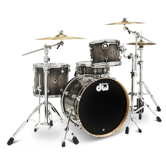 DW DWe 4pc Complete Electronic/Acoustic Drum Set Curly Maple Burst - Drum Center Of Portsmouth