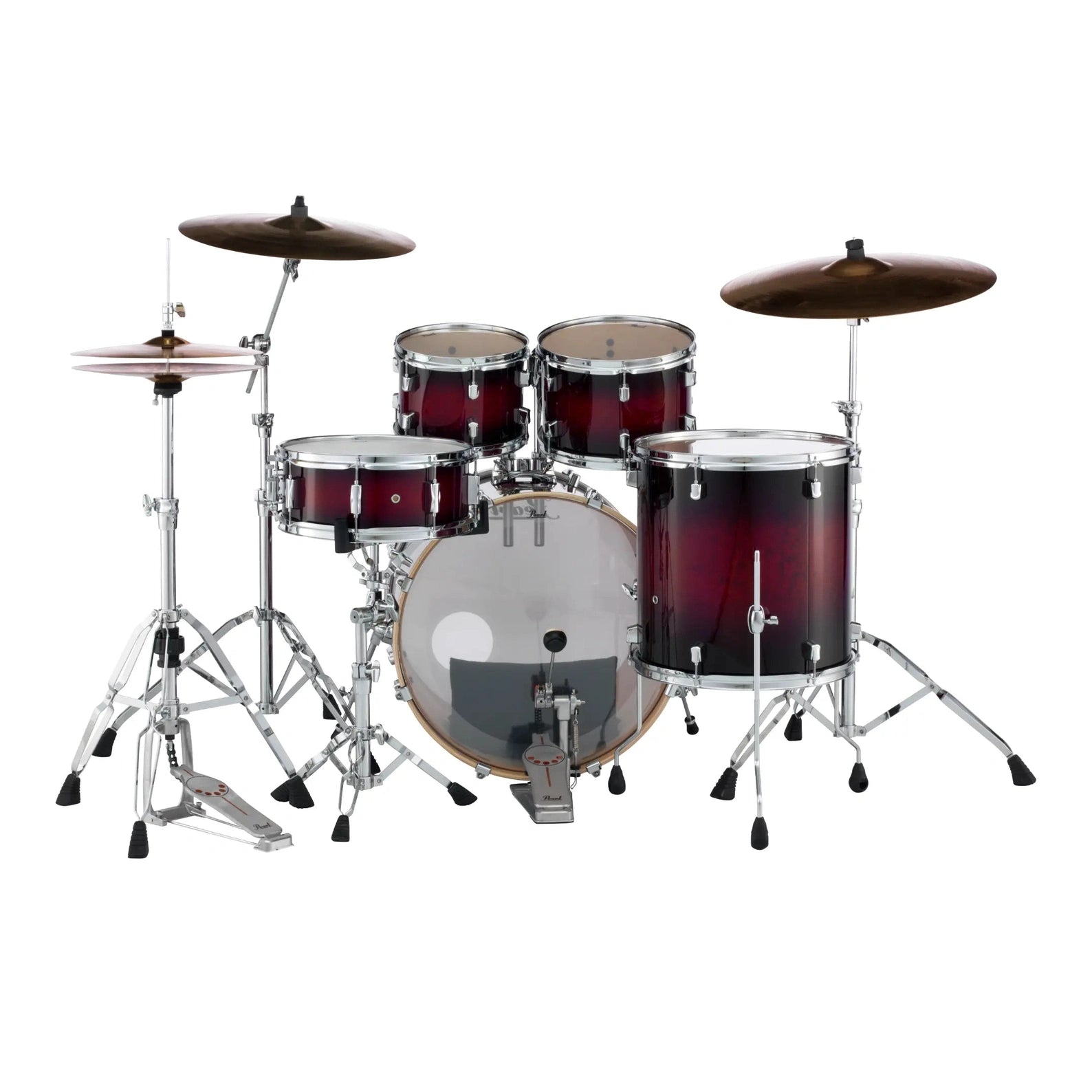 Pearl Decade Maple 22/16/12/10/14S 5-pc. Drum Set, Deep Redburst - Drum Center Of Portsmouth