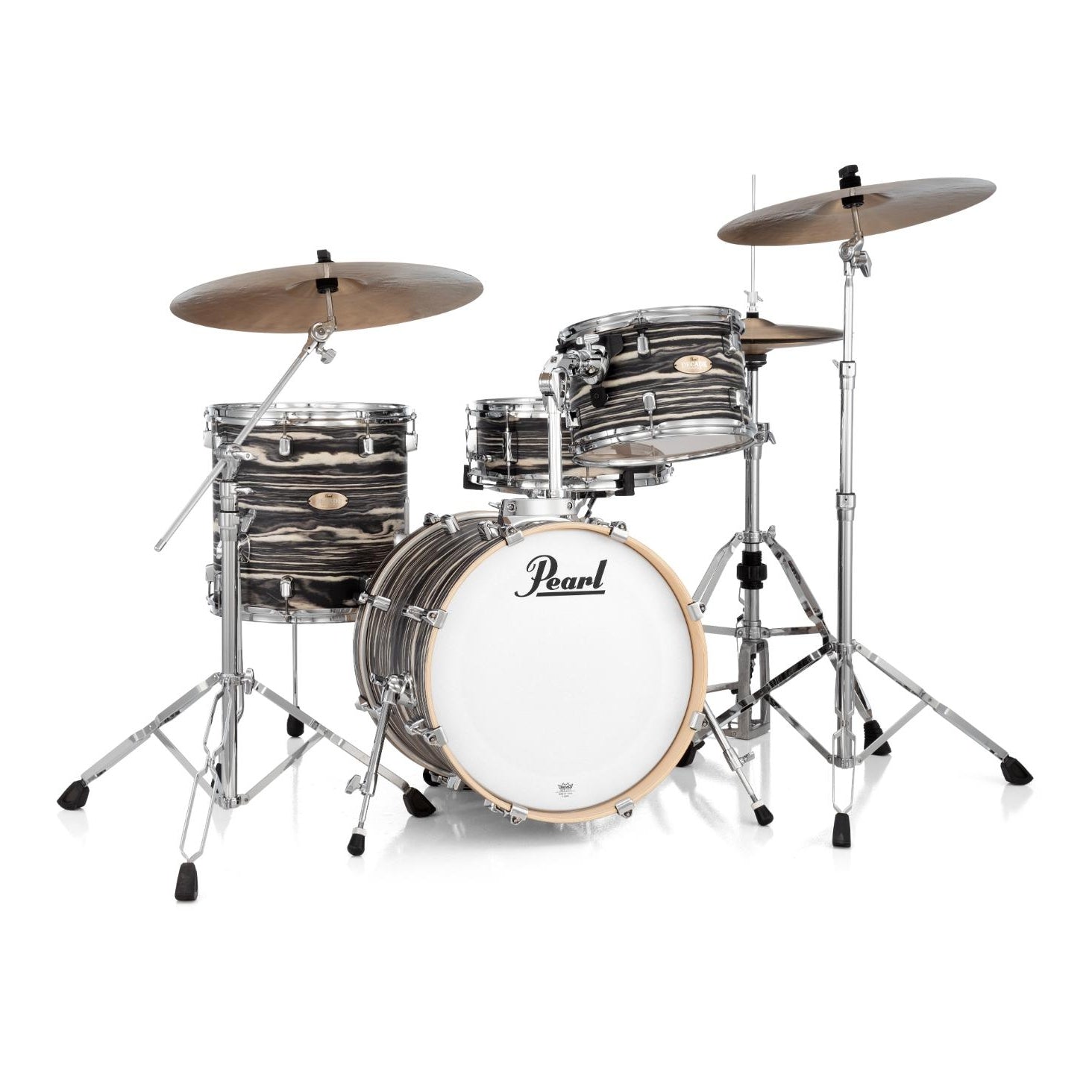 Pearl Decade Maple 4pc Bop Drum Set Black Satin Marble - Drum Center Of Portsmouth