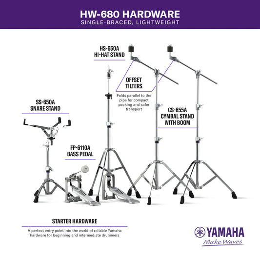 Yamaha HW-680 Single-Braced Hardware Pack - Drum Center Of Portsmouth
