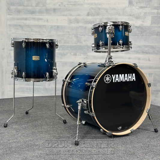 Yamaha Stage Custom Birch 3pc Drum Set 20/12/14 Deep Blue Sunburst - Drum Center Of Portsmouth
