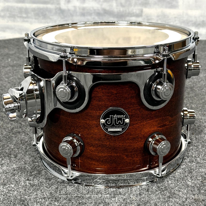 DW Performance Tom 10x8 Walnut Lacquer - DCP Exclusive! - Drum Center Of Portsmouth