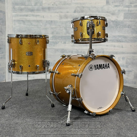 Yamaha Absolute Hybrid Maple 3pc Jazz Drum Set Gold Champagne Sparkle - Drum Center Of Portsmouth