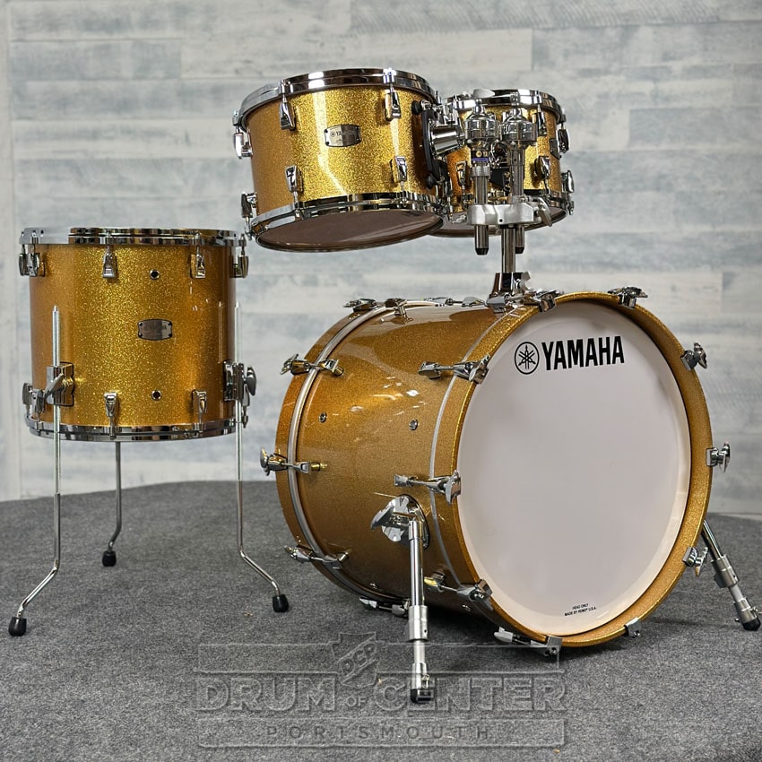 Yamaha Absolute Hybrid Maple 4pc Drum Set w/20"BD Gold Champagne Sparkle - Drum Center Of Portsmouth