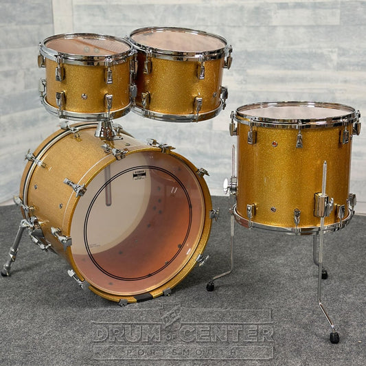Yamaha Absolute Hybrid Maple 4pc Drum Set w/20"BD Gold Champagne Sparkle - Drum Center Of Portsmouth