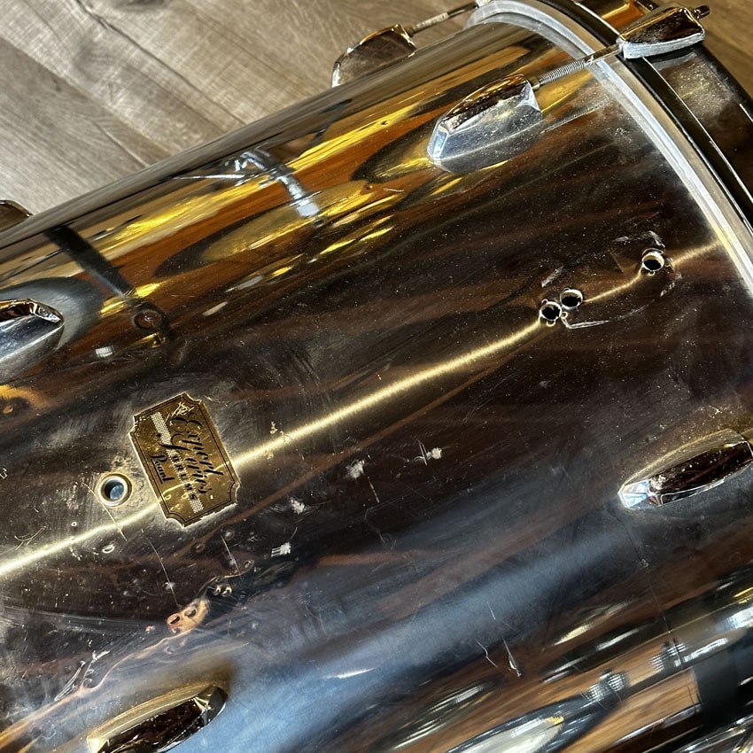 Used Pearl Export 4pc Drum Set Smokey Chrome - Fair - Drum Center Of Portsmouth