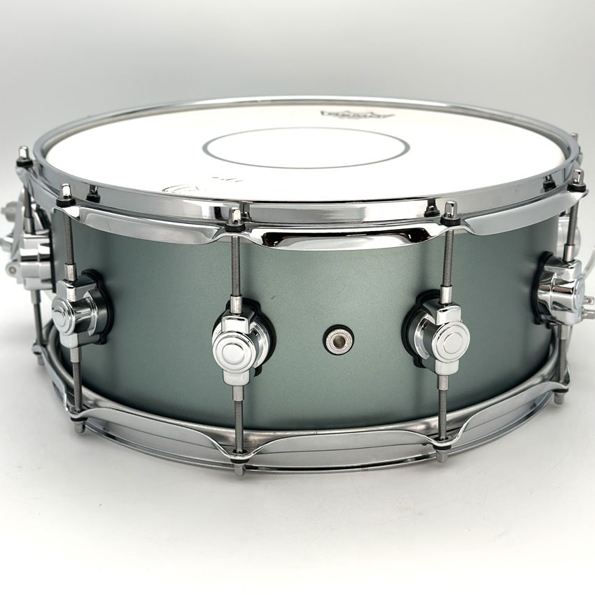 Used DW Design Snare Drum 14x6 Satin Sage Metallic - Good - Drum Center Of Portsmouth