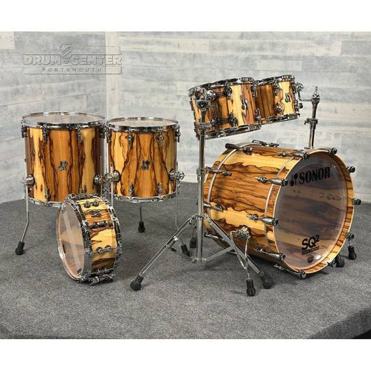 Sonor SQ2 Beech 6pc Drum Set African Marble Semi Gloss - Drum Center Of Portsmouth
