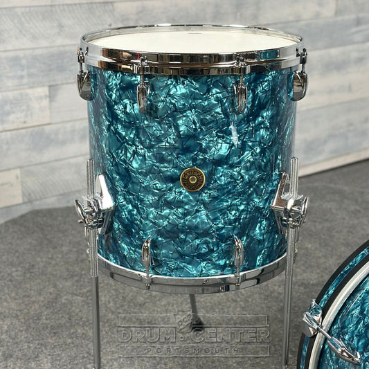 Gretsch USA Custom 3pc Drum Set 18/12/14 Turquoise Pearl - Drum Center Of Portsmouth