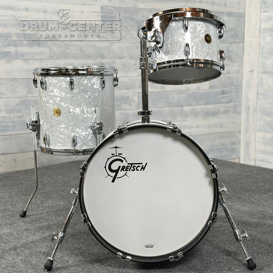Gretsch USA Custom 3pc Drum Set 18/12/14 '60s Marine Pearl - Drum Center Of Portsmouth