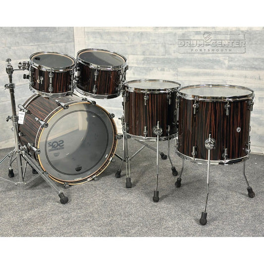 Sonor SQ2 Beech 5pc Drum Set Ebony Gloss - Drum Center Of Portsmouth