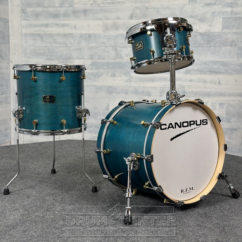 Canopus RFM 3pc Jazz Drum Set Teal Oil - Drum Center Of Portsmouth