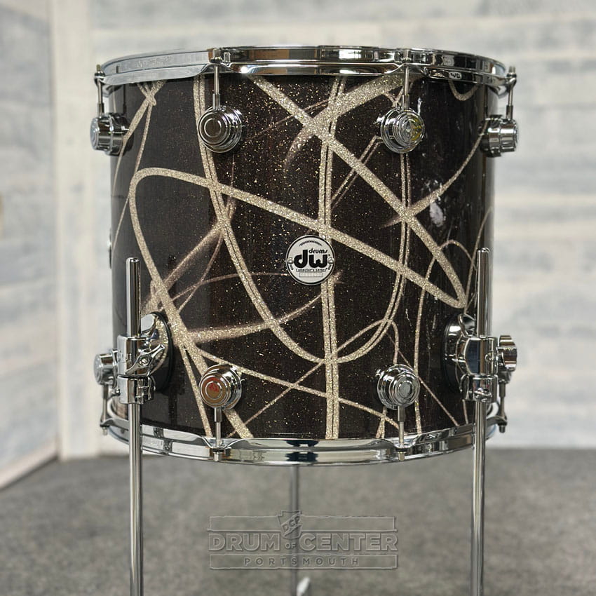 DW Collectors VLT 333 Maple 4pc Drum Set Smoke Glass Contrails - Drum Center Of Portsmouth