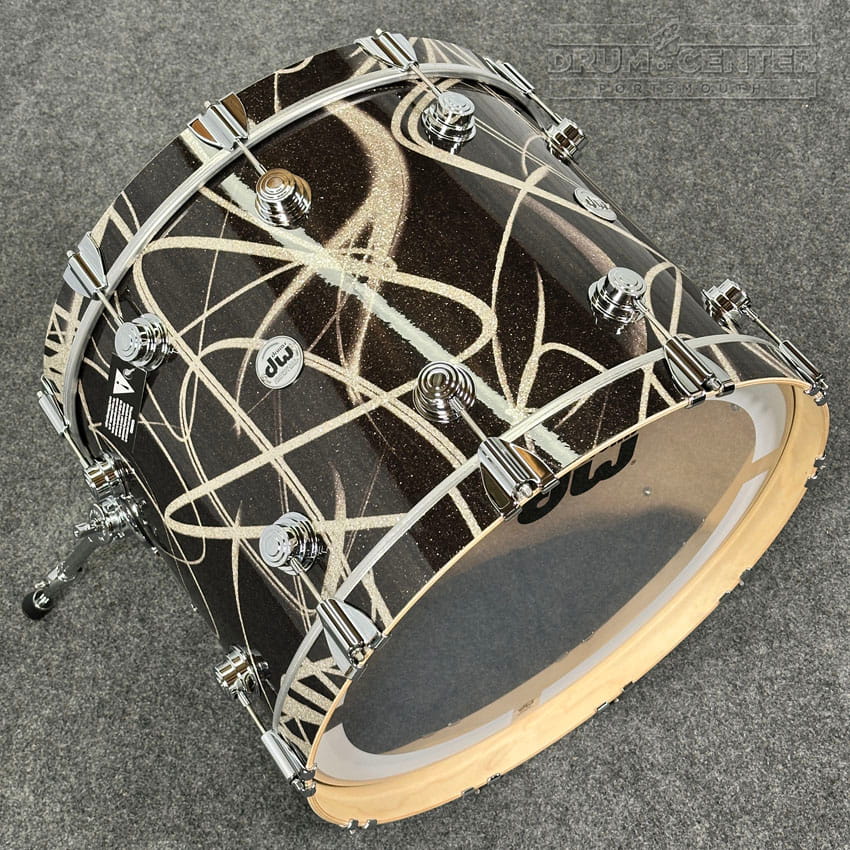 DW Collectors VLT 333 Maple 4pc Drum Set Smoke Glass Contrails - Drum Center Of Portsmouth