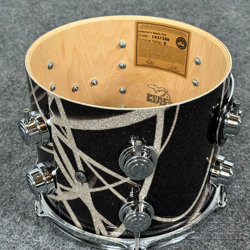 DW Collectors VLT 333 Maple 4pc Drum Set Smoke Glass Contrails - Drum Center Of Portsmouth