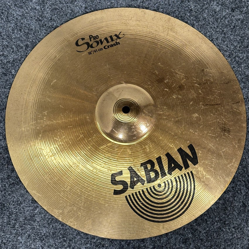 Used Sabian Pro Sonix Crash Cymbal 16" - Good - Drum Center Of Portsmouth