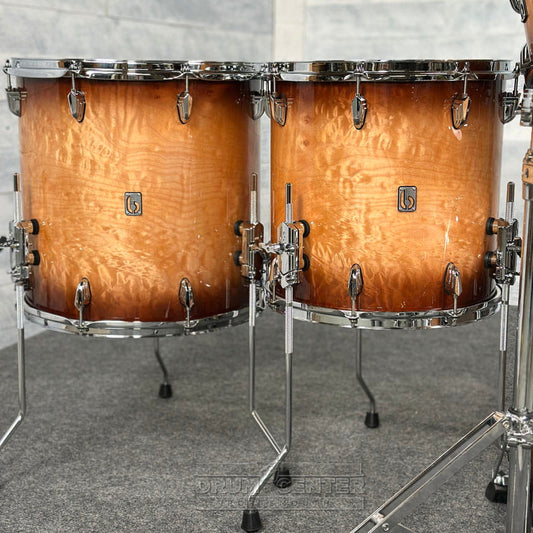 British Drum Company Legend MBX 5pc Drum Set Burghley Fudge DEMO MODEL - Drum Center Of Portsmouth