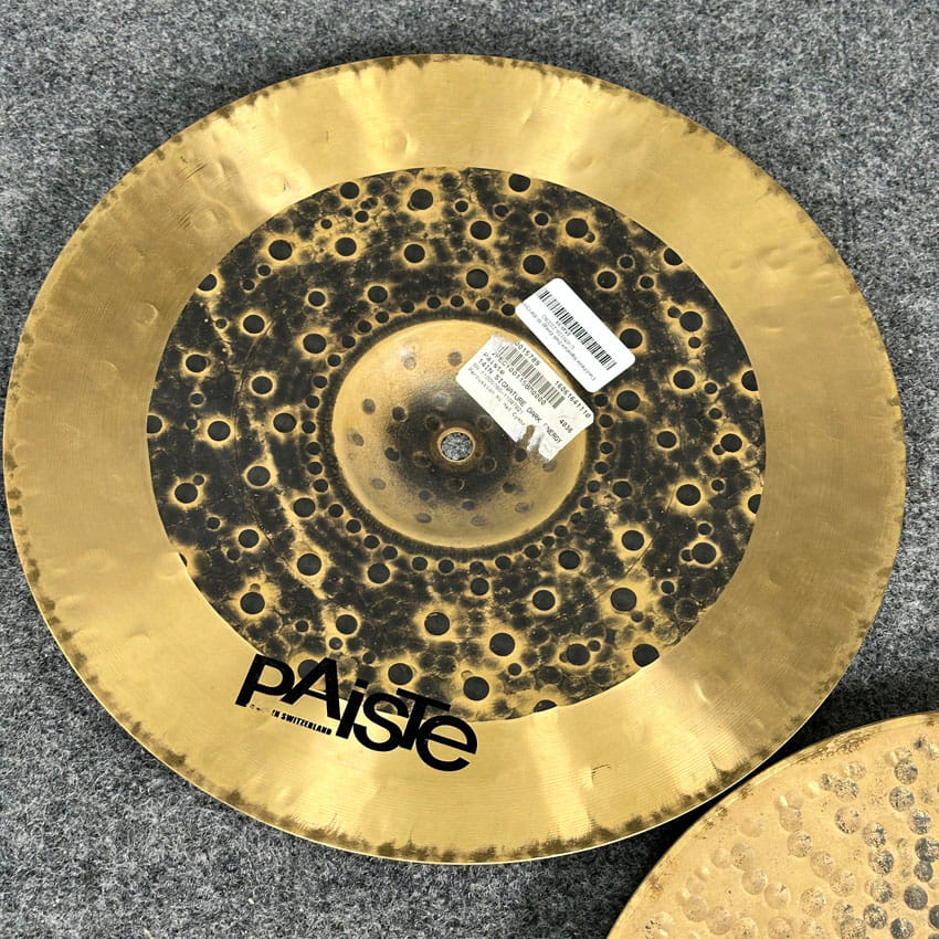 Used Paiste Signature Dark Energy Hi Hat Cymbals 14 - Good - Drum Center Of Portsmouth