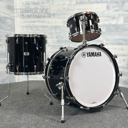Yamaha Absolute Hybrid Maple 3pc Drum Set Solid Black - Drum Center Of Portsmouth