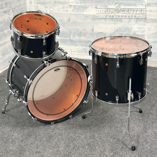 Yamaha Absolute Hybrid Maple 3pc Drum Set Solid Black - Drum Center Of Portsmouth