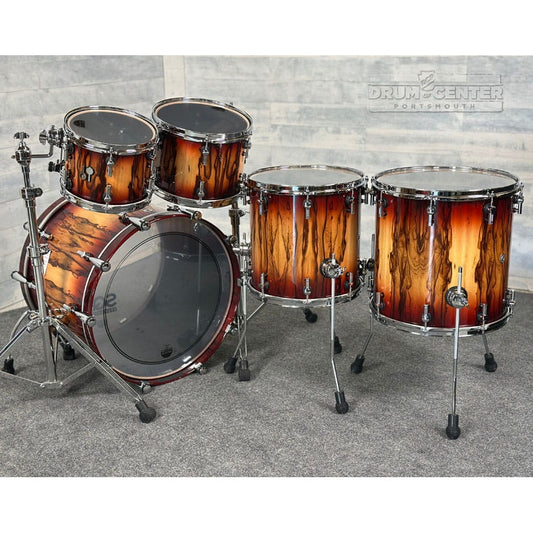 Sonor SQ2 Beech 5pc Drum Set Red Burst over African Marble Gloss - Drum Center Of Portsmouth