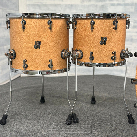 Sonor SQ2 Maple/Birch 4pc Drum Set Birdseye Amber Semi Gloss - Drum Center Of Portsmouth
