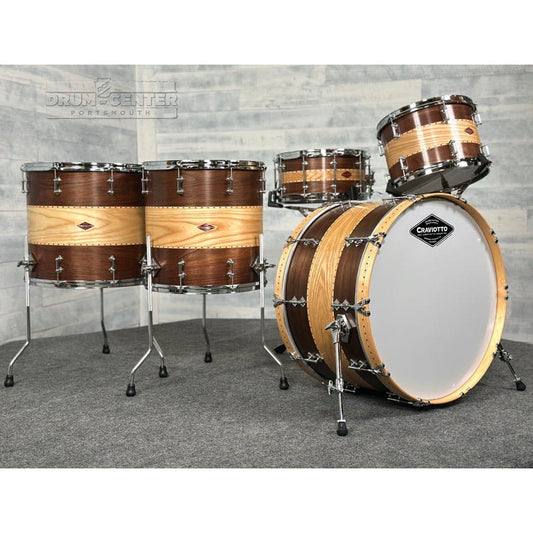 Craviotto Private Reserve Walnut/Ash 5pc Drum Set - Drum Center Of Portsmouth
