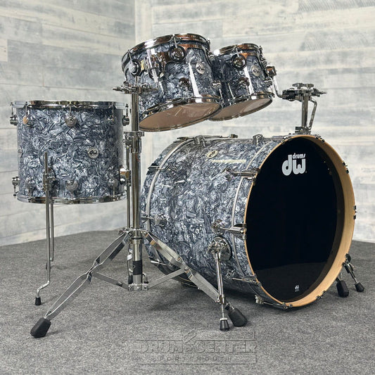 DW Collectors VLT 333 Maple 4pc Drum Set Grey Swirl - Drum Center Of Portsmouth