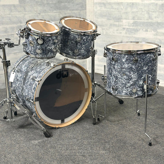 DW Collectors VLT 333 Maple 4pc Drum Set Grey Swirl - Drum Center Of Portsmouth