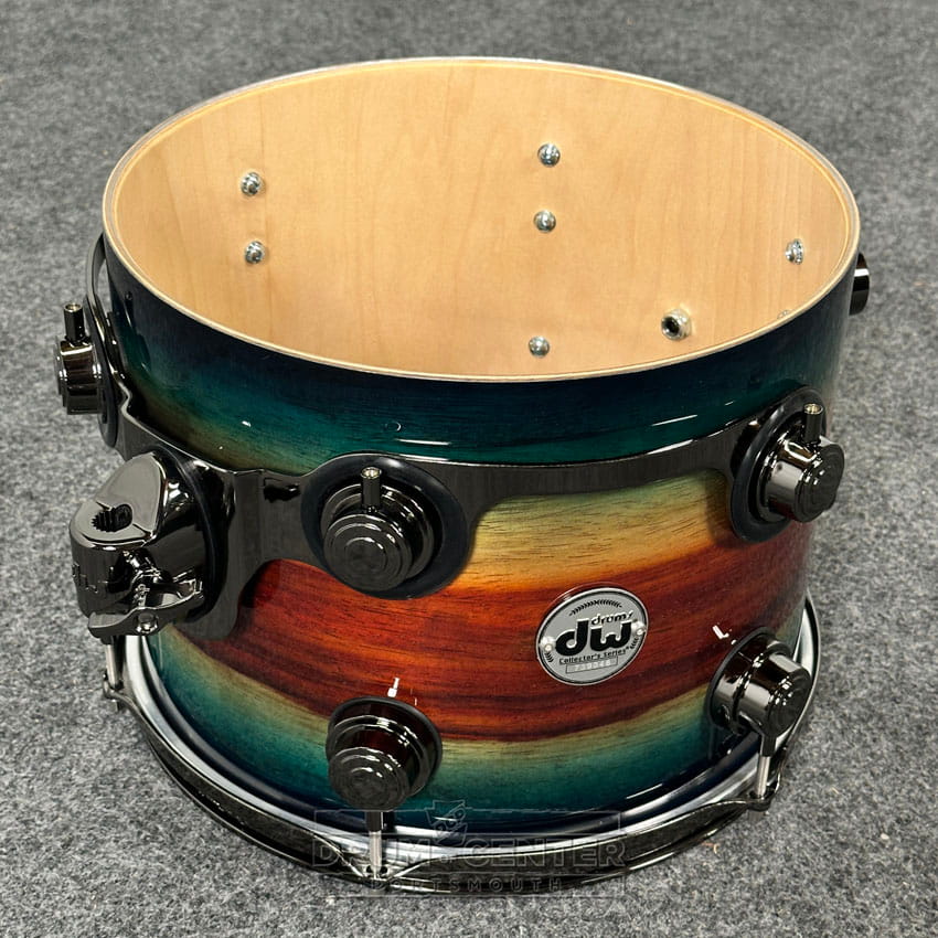 DW Collectors SonicPly 6pc Drum Set Royal Blue Burst Padauk w/Black Hw - Drum Center Of Portsmouth