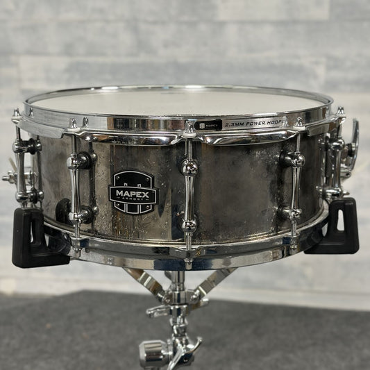 Used Mapex Steel Shell Snare Drum 14x5.5 - Fair - Drum Center Of Portsmouth