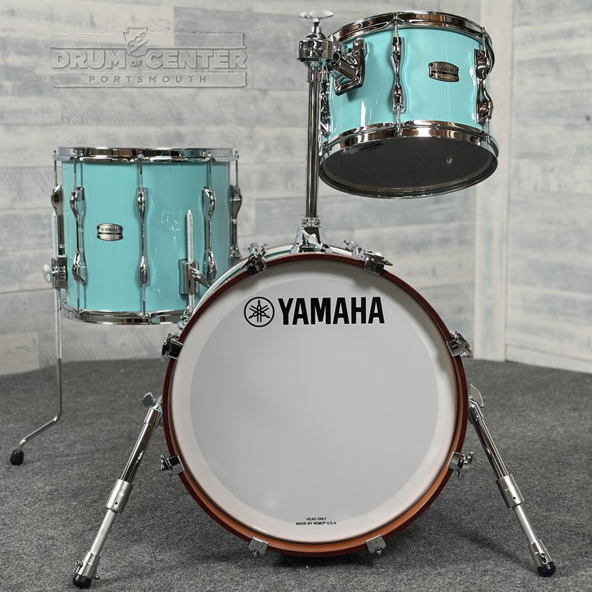Yamaha Recording Custom 3pc Drum Set Surf Green 18/12/14 - Drum Center Of Portsmouth