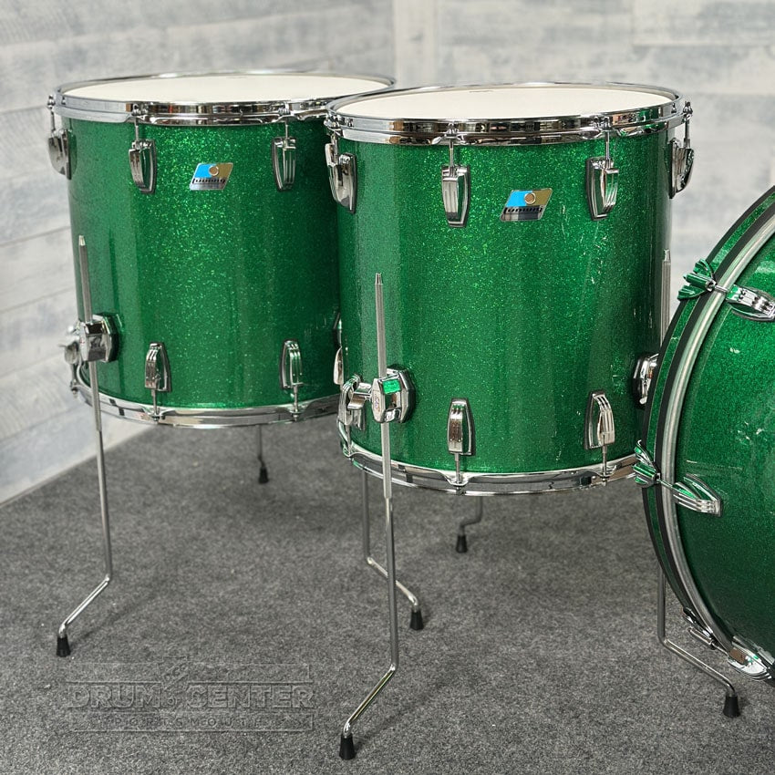 Ludwig Legacy Maple 4pc Bonham Drum Set Green Sparkle - Drum Center Of Portsmouth