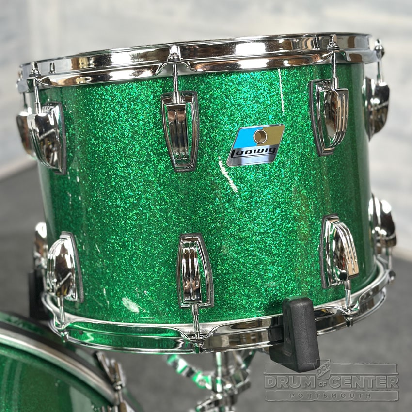 Ludwig Legacy Maple 4pc Bonham Drum Set Green Sparkle - Drum Center Of Portsmouth