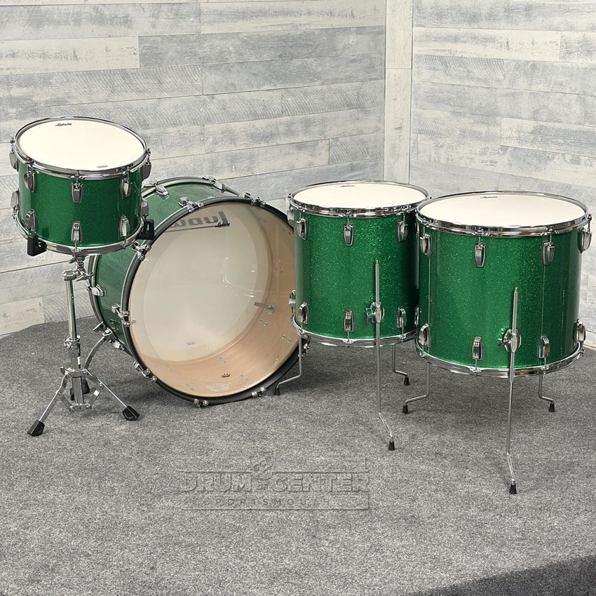 Ludwig Legacy Maple 4pc Bonham Drum Set Green Sparkle - Drum Center Of Portsmouth