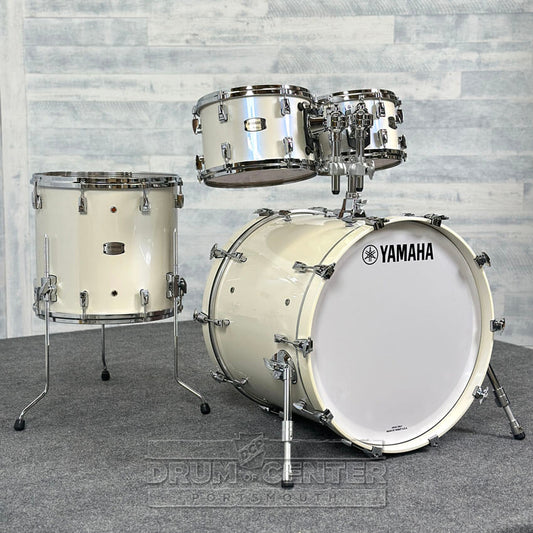 Yamaha Absolute Hybrid Maple 4pc Drum Set Polar White - Drum Center Of Portsmouth