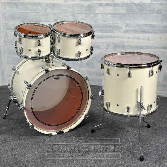 Yamaha Absolute Hybrid Maple 4pc Drum Set Polar White - Drum Center Of Portsmouth