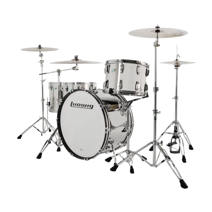 Ludwig Stainless Steel 4pc Zep Drum Set - Drum Center Of Portsmouth