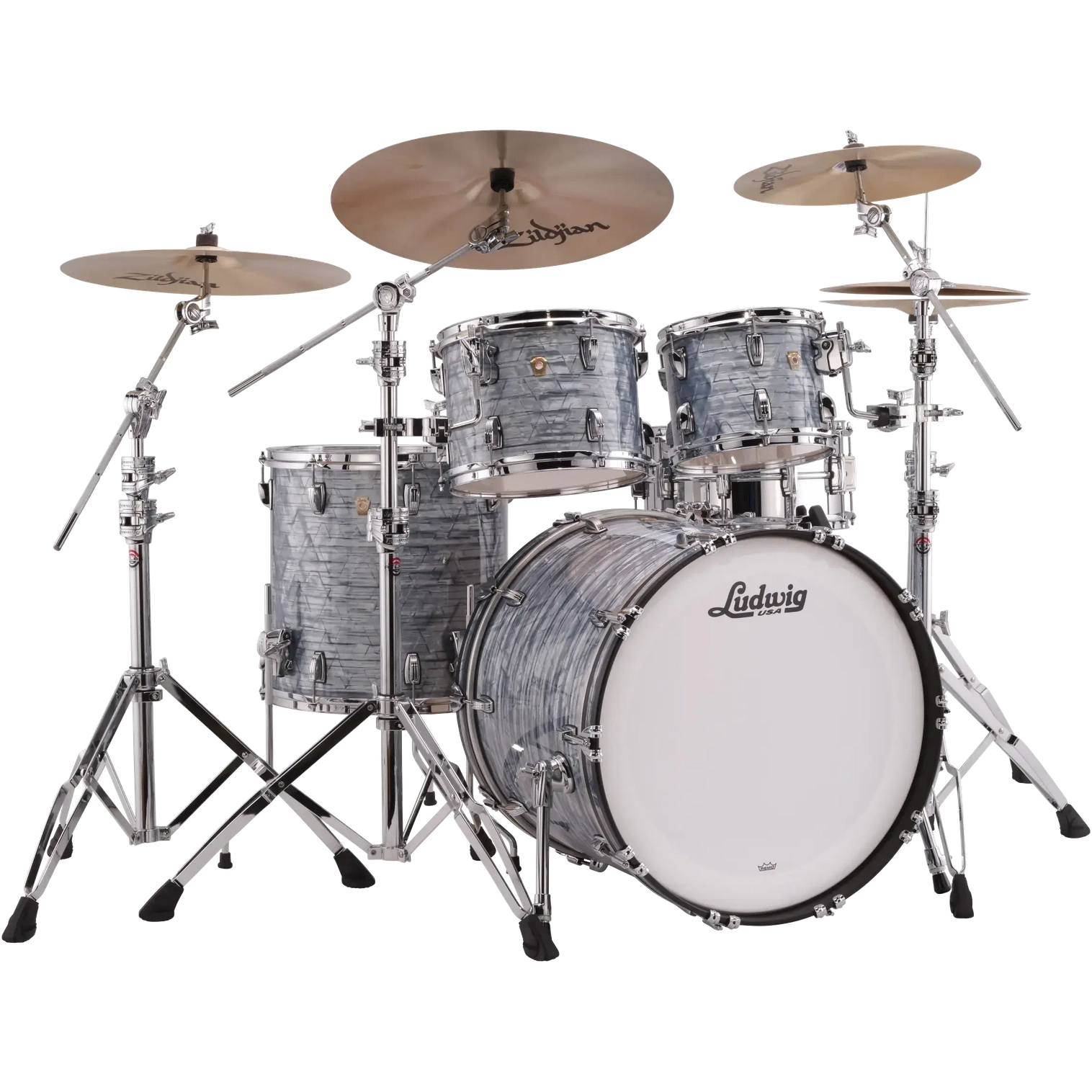 Ludwig Legacy Maple 4pc Drum Set Sky Blue Pearl - Drum Center Of Portsmouth