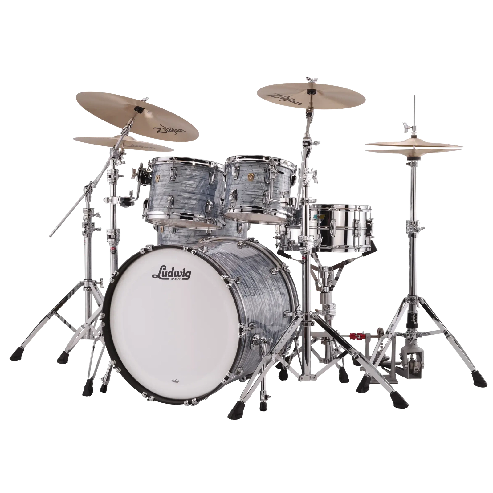 Ludwig Legacy Maple 4pc Drum Set Sky Blue Pearl - Drum Center Of Portsmouth