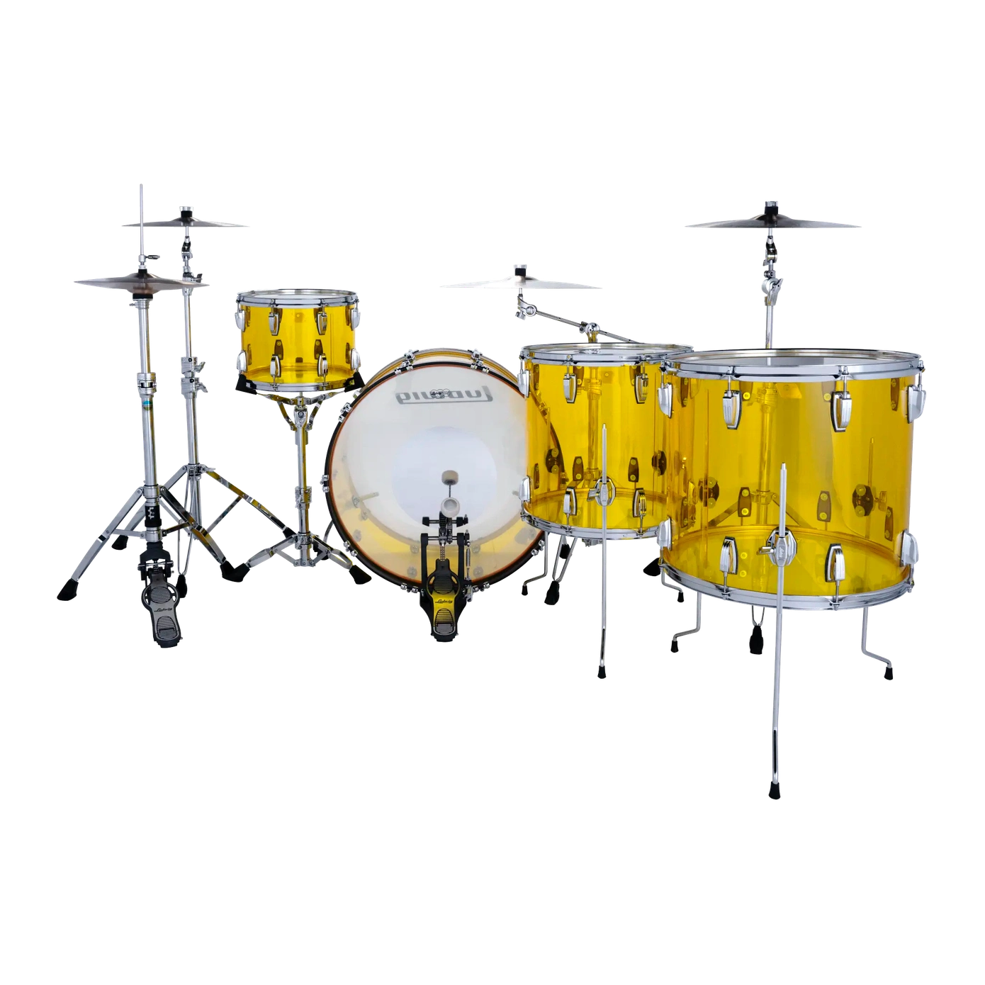 Ludwig Vistalite 4pc Zep Drum Set Yellow - Drum Center Of Portsmouth