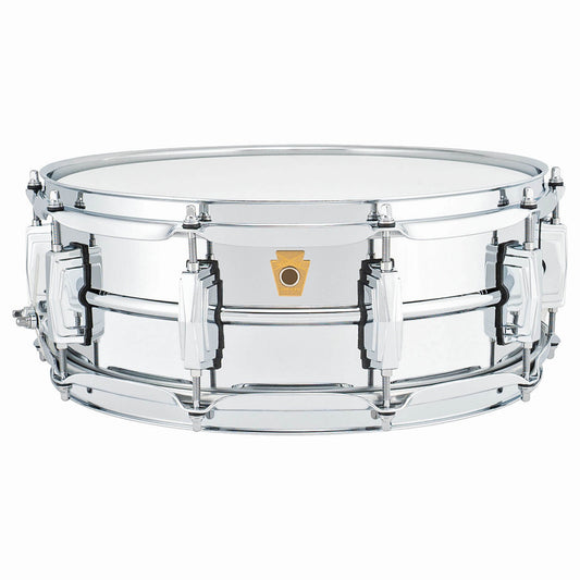 Ludwig LB400B Supraphonic Chrome Over Brass Snare Drum 14x5