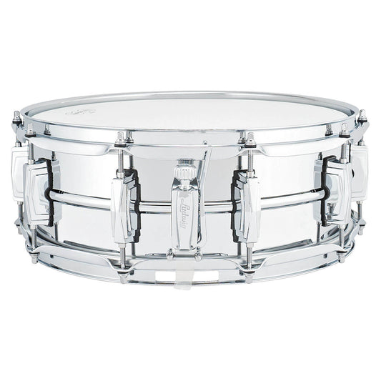 Ludwig LB400B Supraphonic Chrome Over Brass Snare Drum 14x5